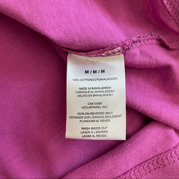 Disney Tinkerbell magenta t-shirt - Medium - BNWOT - Picture 5 of 5